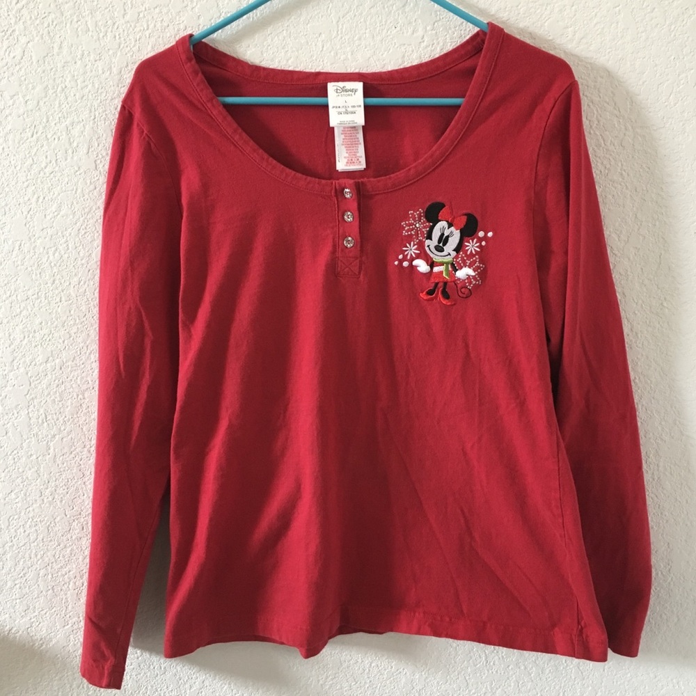 Disney Minnie Mouse winter long sleeve shirt L
